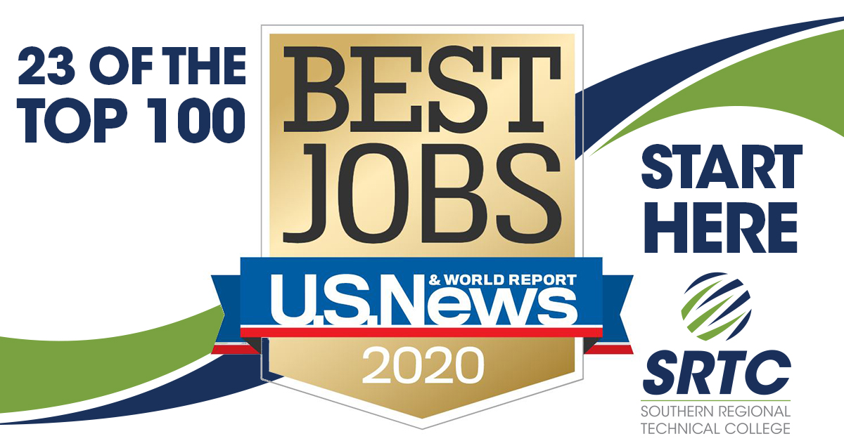 banner announcing best 100 jobs
